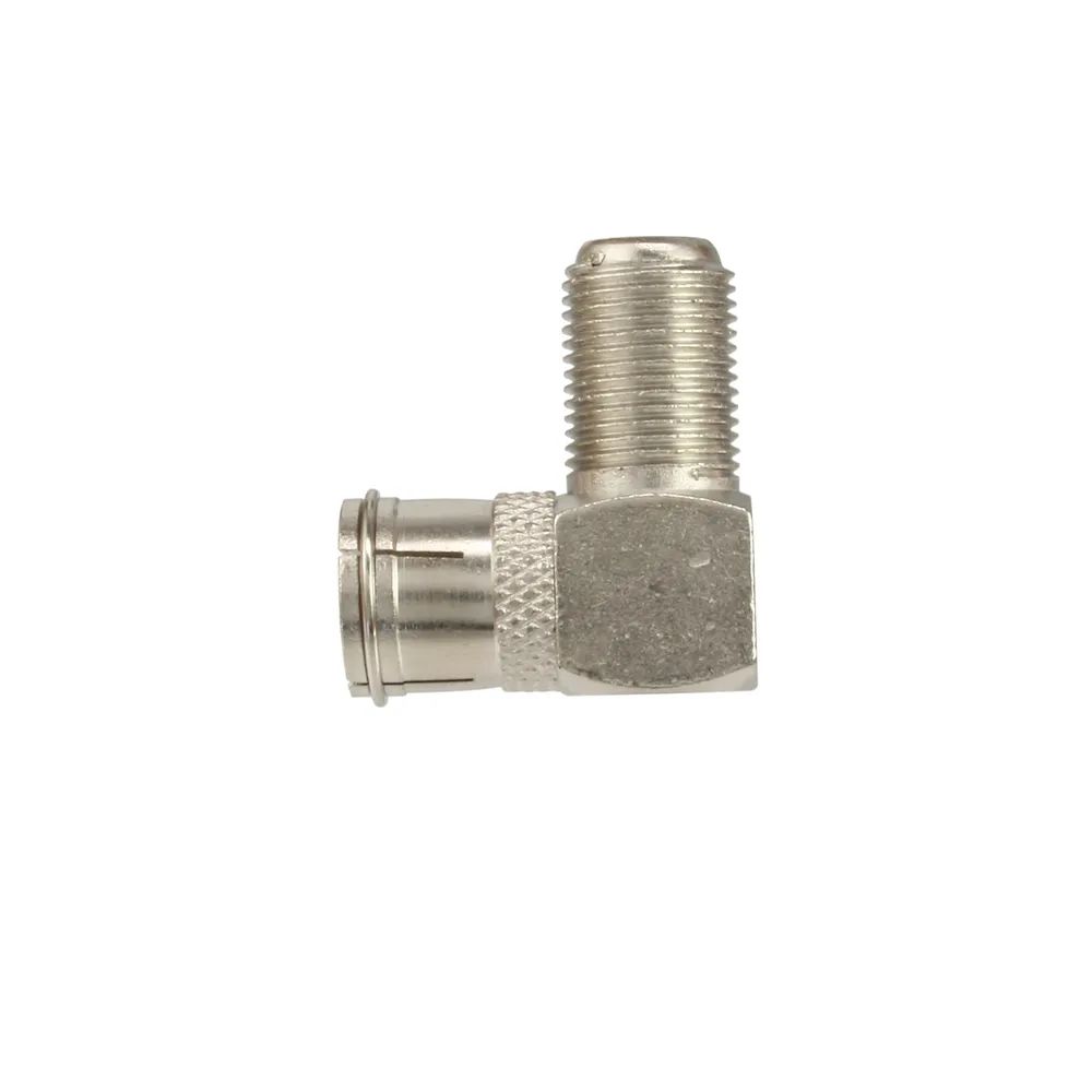 InLine Adapter F-Quick-Stecker (SAT) auf F-Buchse (SAT) - gewinkelt