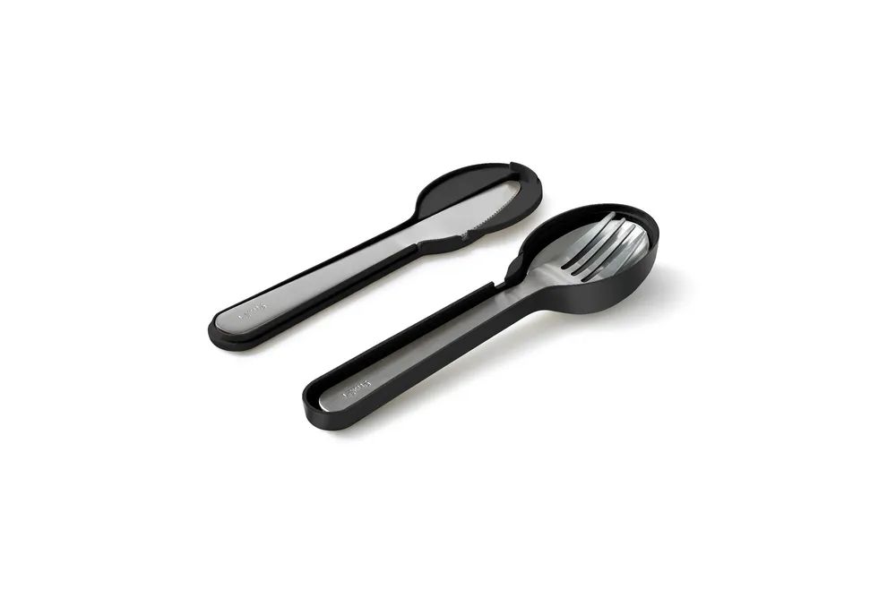 Lékué Besteck mit Etui To Go - Black