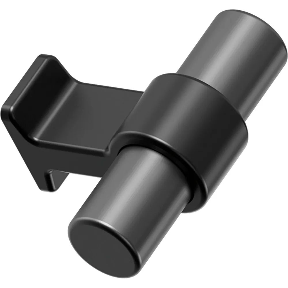 Furnipart Möbelknopf Bond Breite 50 mm, Aluminium/ZN gun-metal/schwarz matt
