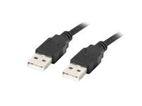 Lanberg CA-USBA-20CU-0018-BK - 1,8 m - USB A - USB A - USB 2.0 - 0,48 Gbit/s - Schwarz
