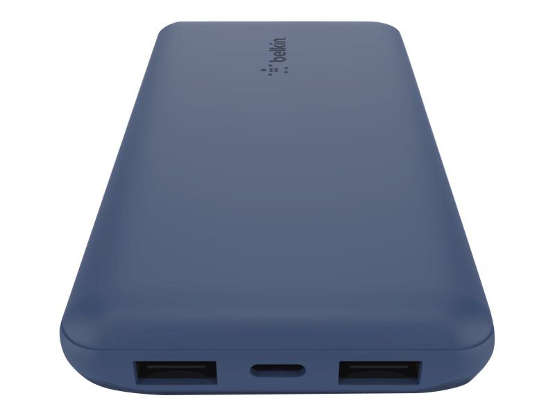 Belkin BoostCharge - Powerbank - 10000 mAh - 18 Watt - 3 Ausgabeanschlussstellen (24 pin USB-C, 2 x USB)