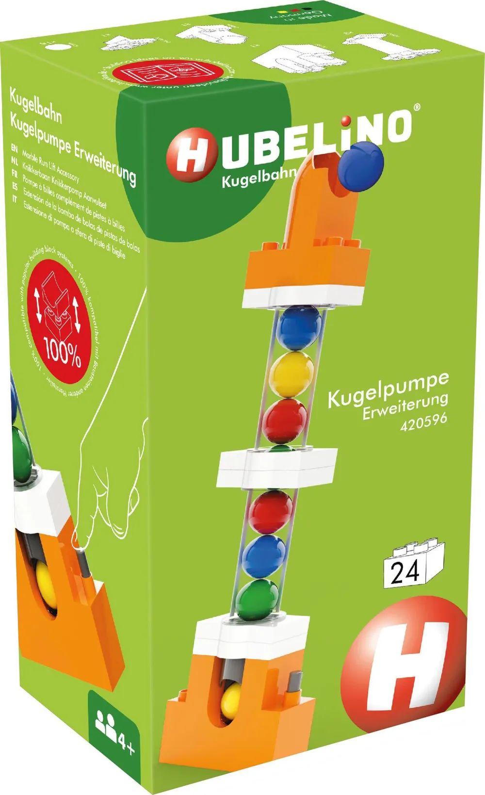 Hubelino GmbH Kugelbahn Kugelpumpe Erweiterung (24-tei