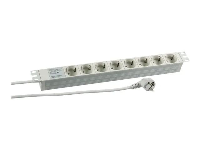 Heinrich Kopp Koop PROFIversal - Steckdosenleiste (Rack - einbaufähig) - Wechselstrom 250 V - Eingabe, Eingang power CEE 7/7 - Ausgangsanschlüsse: 8 (power CEE 7/3)