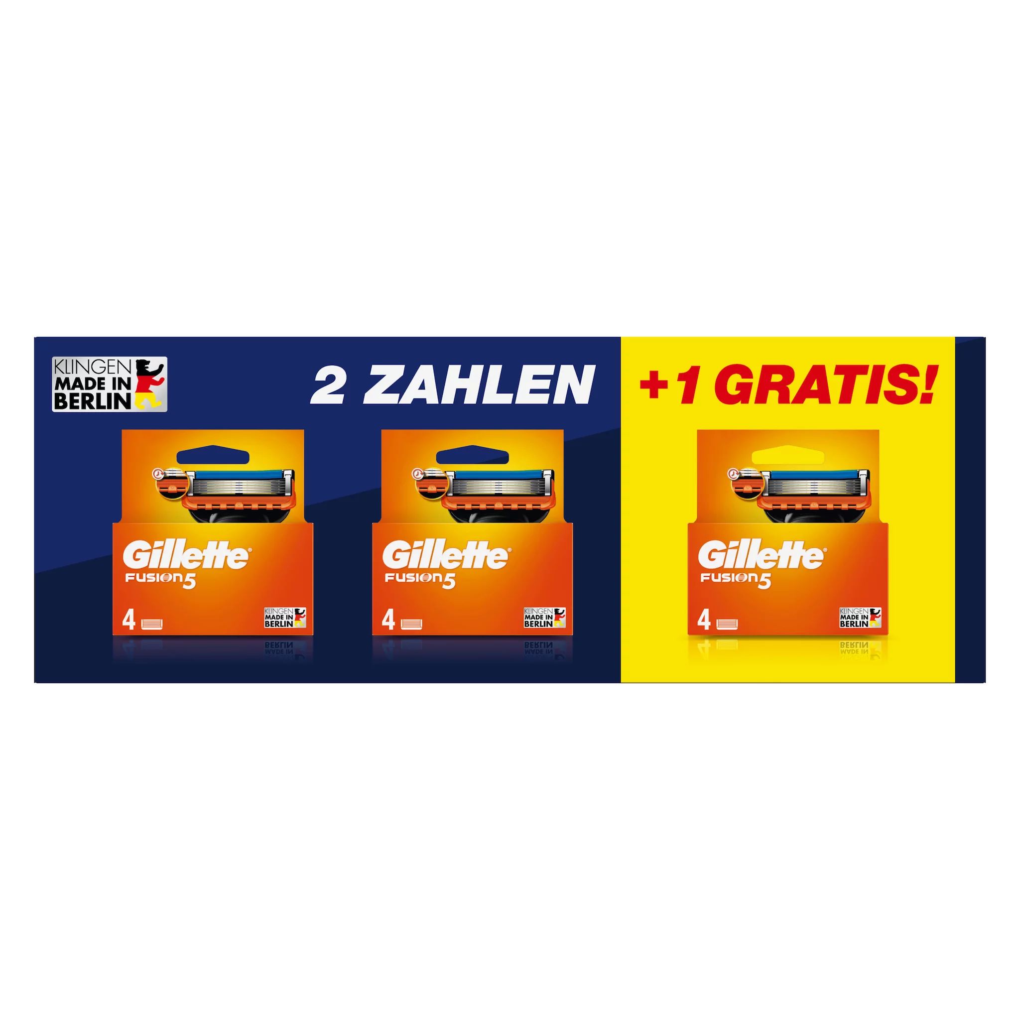 Gillette Fusion5 Systemklingen 4er 3 für 2 Aktion
