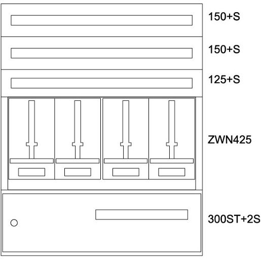 Eaton ZÄHLERVERTEILER-EINSATZ ST / EATON BPZMESSTN1000/124STW 137705