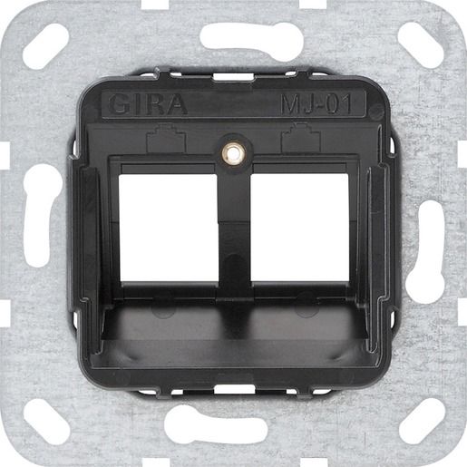 Gira MODULAR JACK 1 2FACH TRAGRING / GIRA 560100 SCHRACK MODUL 560100