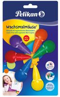 Pelikan Wachsmalmäuse 501/6/B - Farbstift - Wachs - Blau, Rot, Lila, Grün, Orange, Gelb (Packung mit 6)