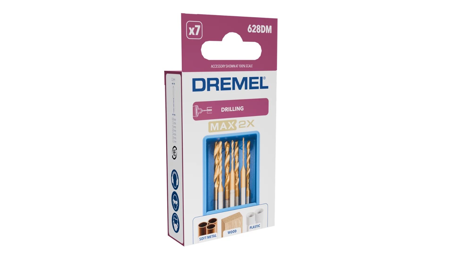DREMEL 628DM Präzisions - Bohrerset 7-tlg.