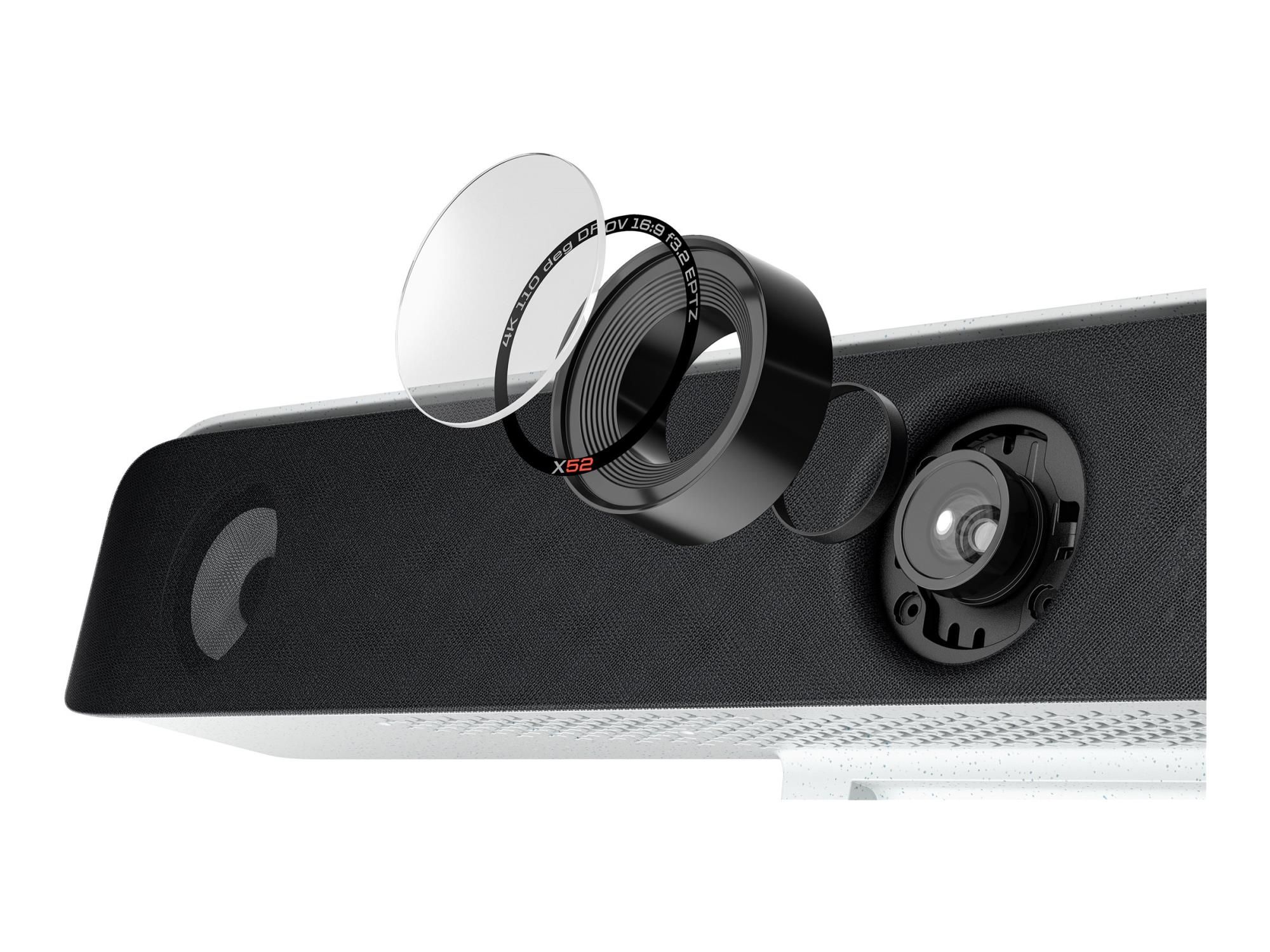 Poly Studio X52 - All-in-One Videoleiste - weiß