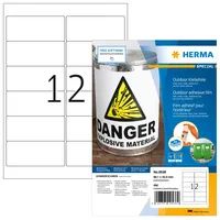 HERMA 9538 - Weiß - Rechteck - A4 - Universal - Polyethylen - Matte