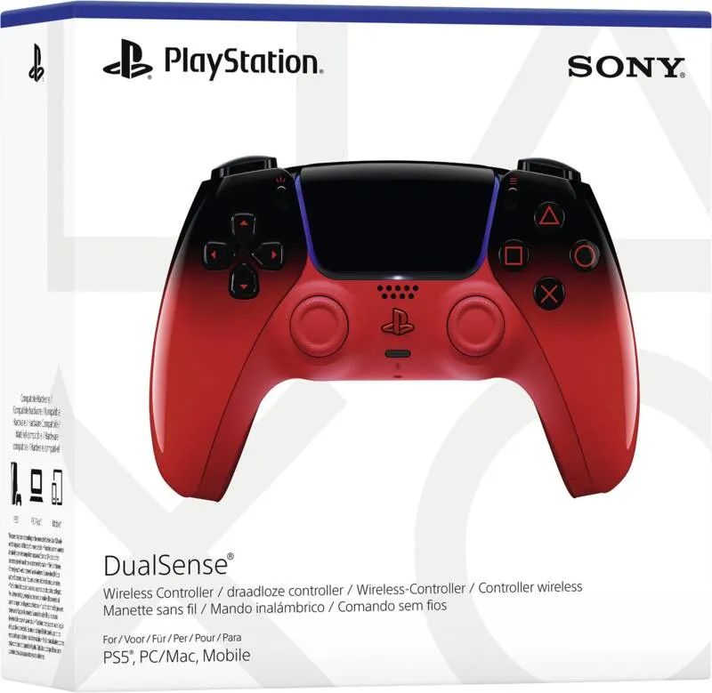 Sony DualSense - Game Pad - kabellos - Bluetooth - Rot