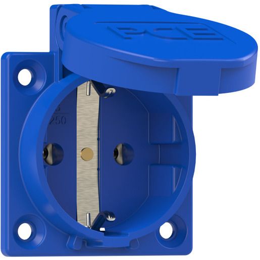 PCE MASCHINEN-SCHUKOSTECKDOSE BLAU / 1050-0B 16A 3P IP54 1050-0B