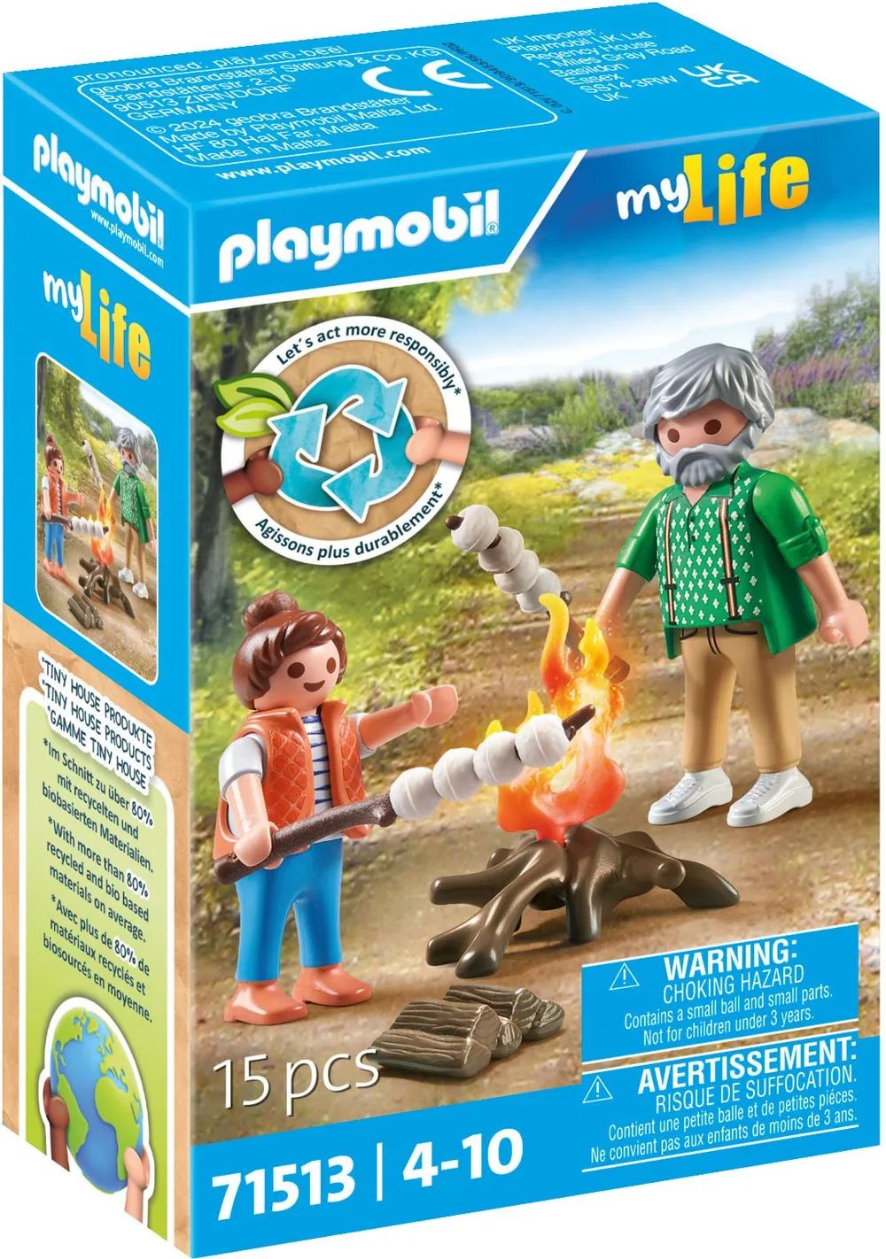PLAYMOBIL 71513 City Life Lagerfeuer mit Marshmallows