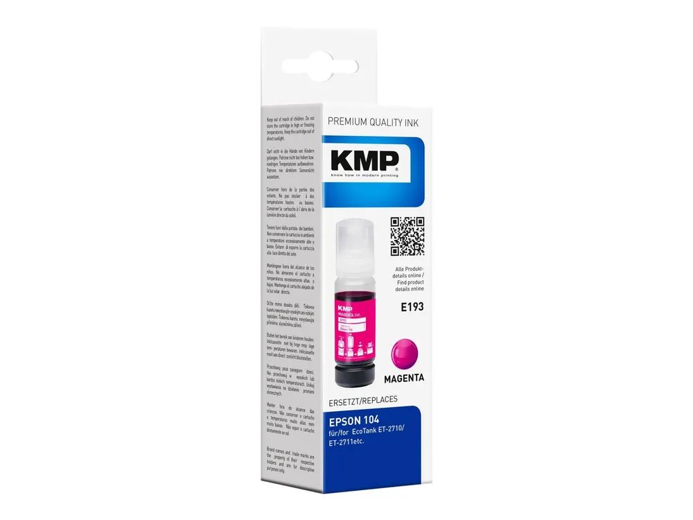 KMP E193 - 70 ml - Magenta - kompatibel - Tintenbehälter (Alternative zu: Epson 104)