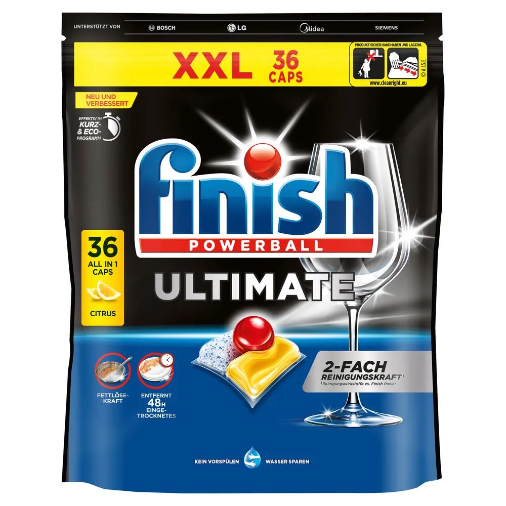 Finish Ultimate XXL Citrus 36 Caps        