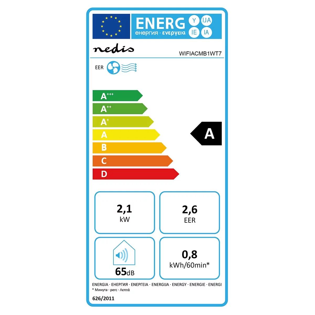 Nedis Klimagerät WIFIACMB1WT7 - 7000 BTU Open-Box