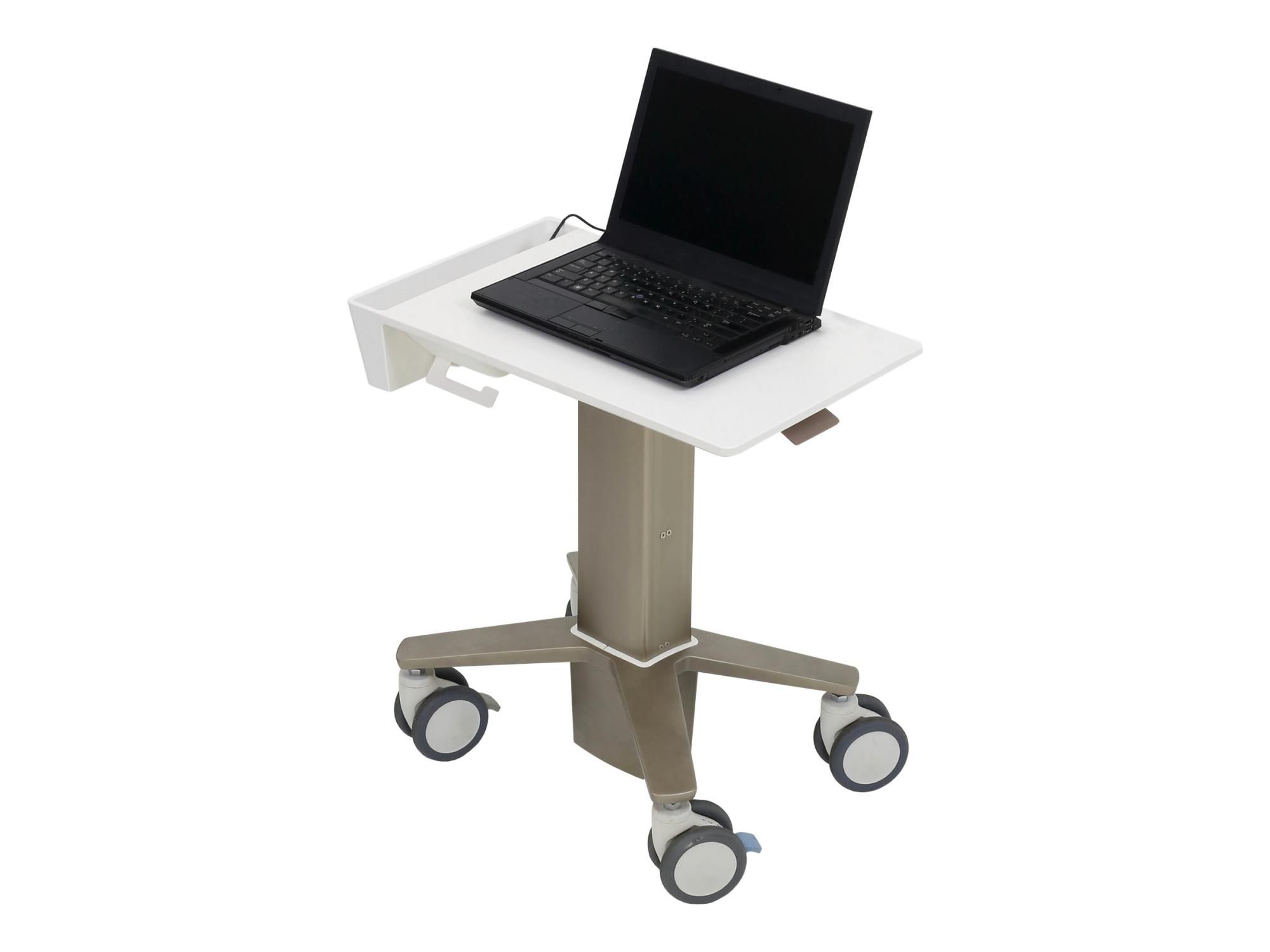 Ergotron CareFit Slim - Wagen - für Notebook - Aluminium - weiß, Warm Gray - Bildschirmgröße: bis zu 39,6 cm (bis zu 15,6 Zoll)