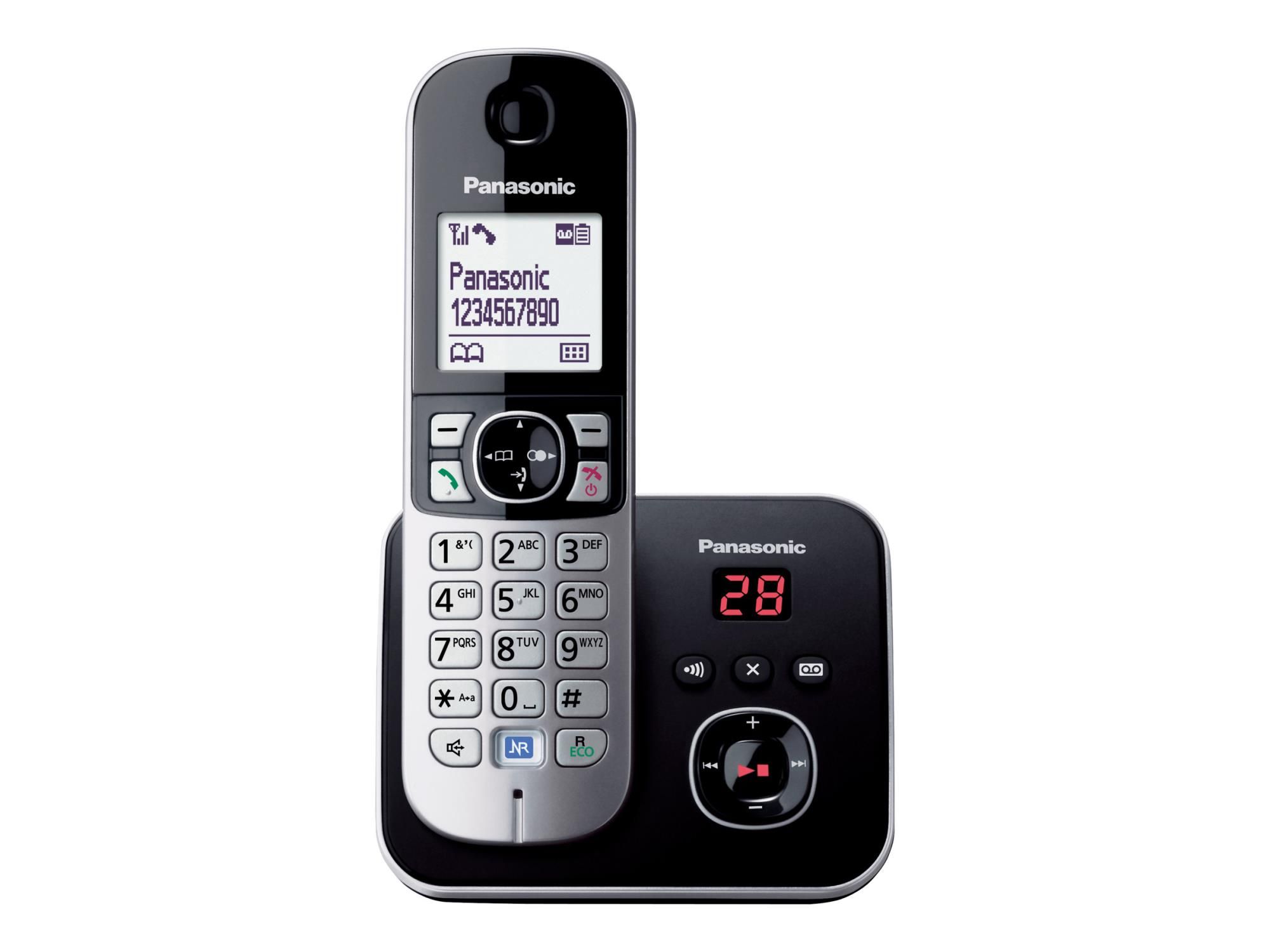 Panasonic KX-TG6821 - Schnurlostelefon - Anrufbeantworter mit Rufnummernanzeige