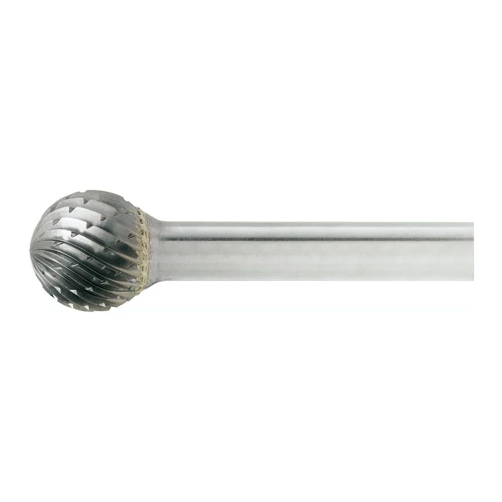 LUKAS HM-Frässtift Form D Kugel Kopf ø 12 mm Länge 10 mm Zahnung 7