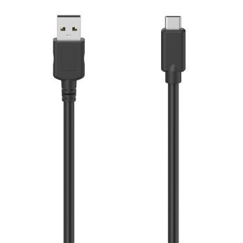 Hama USB-C-Kabel, USB-A-Stecker - USB-C-Stecker, USB 2.0, 480 Mbit/s, 0,75 m