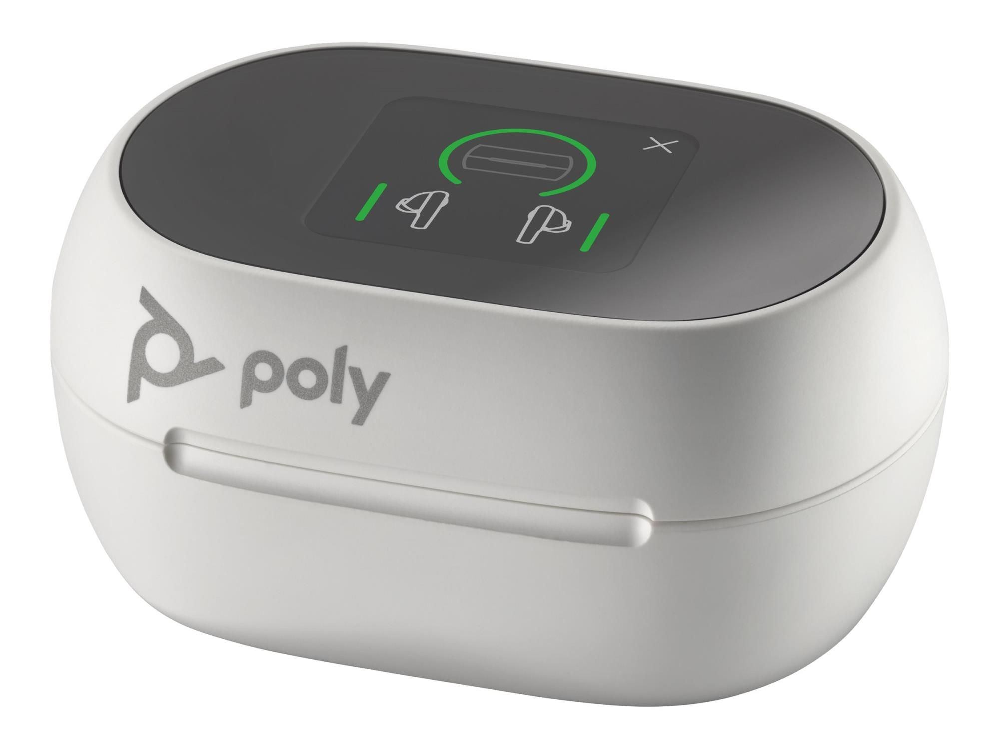 Poly Ohrstöpsel für kabellose Kopfhörer - Microsoft Teams certified - weiß (Packung mit 2)