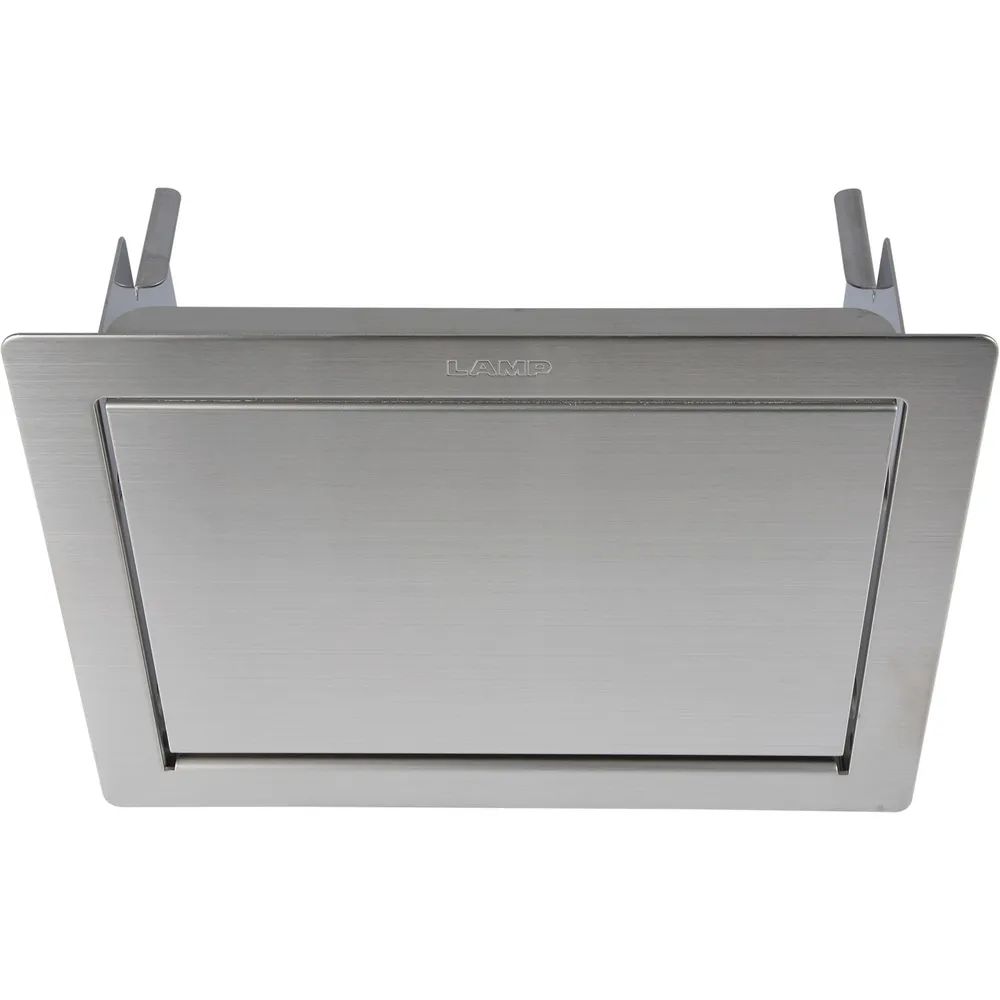 LAMP® Einwurfklappe gedämpft eckig 218 x 164 mm Edelstahl