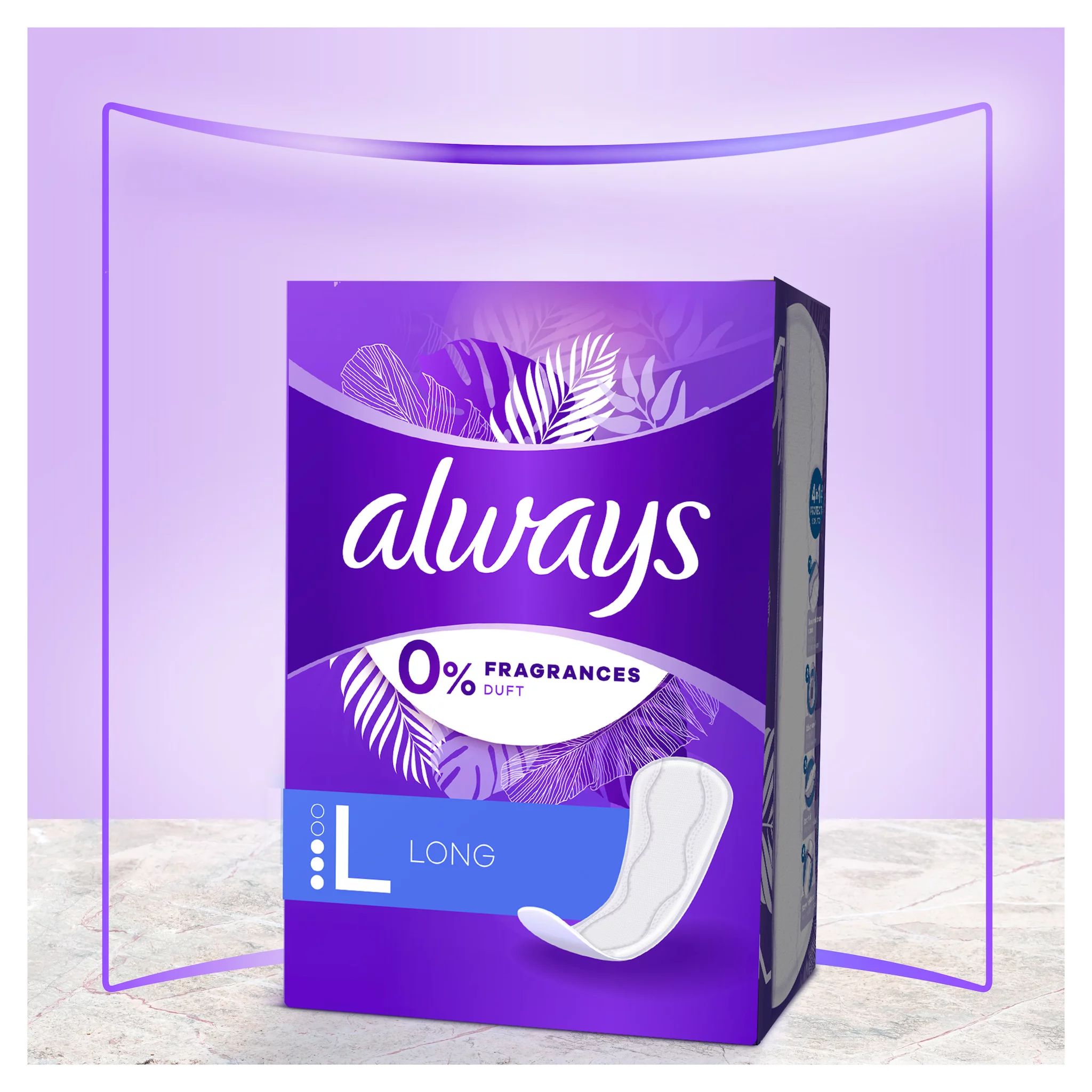 always Daily Protect Long 0% Duft- & Farbstoffe,  48Stk.