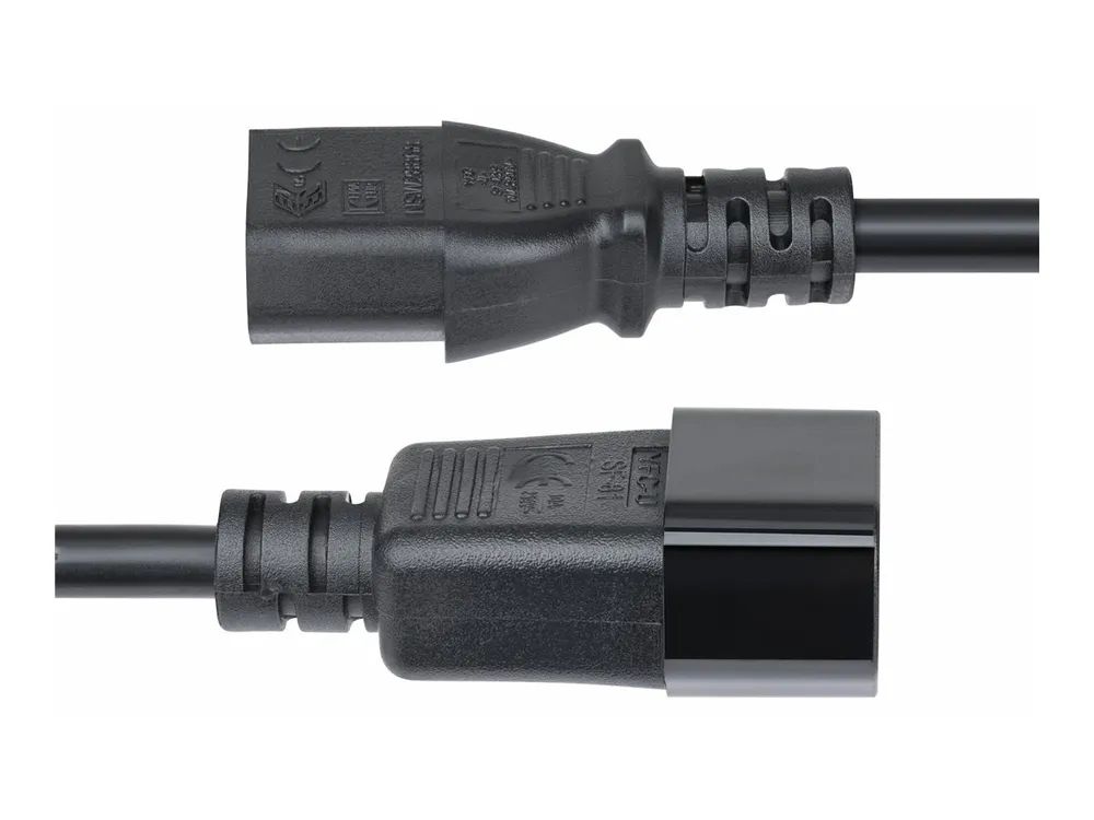 StarTech.com 4.5m Power Extension Cord, C14 to C13, 15A 250V, KEMA-KEUR