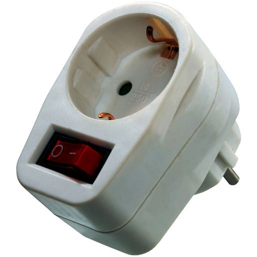 AS Schwabe SCHUKO-STECKDOSE M.BEL.I/O / SCHWAB ZWISCHENSTECKER 45037