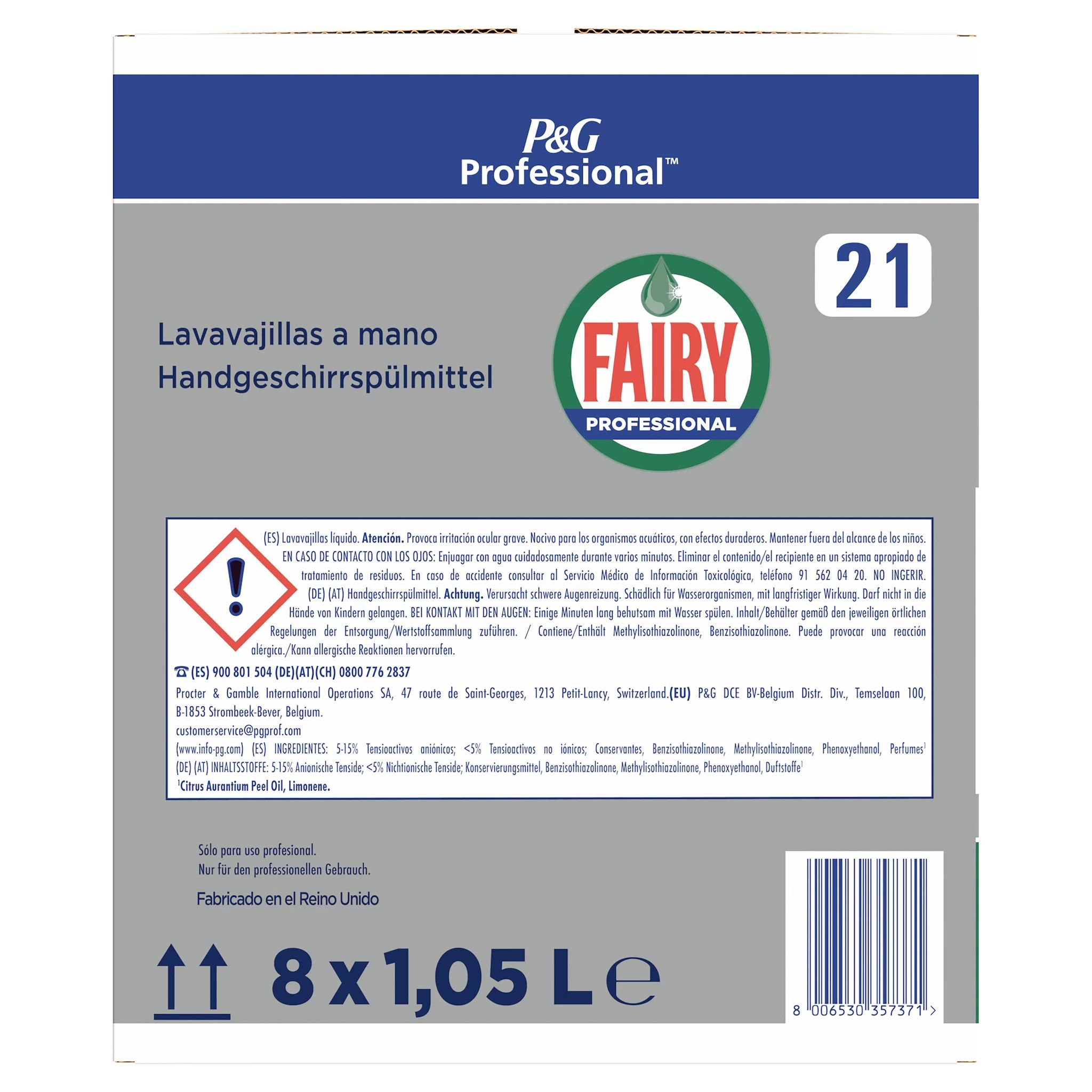 Fairy Professional Handspülmittel 8x1,050 Liter Multipack