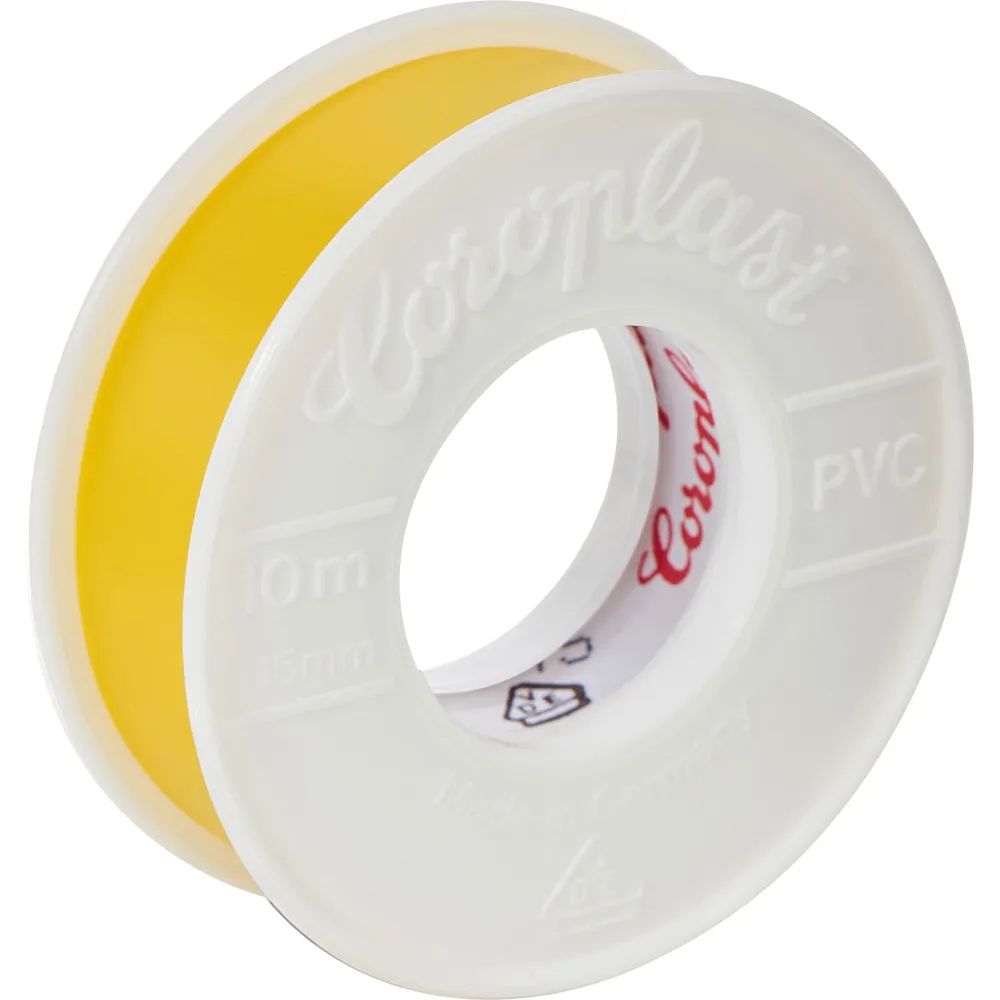 COROPLAST Isolierband 0,10x15mmx10m gelb
