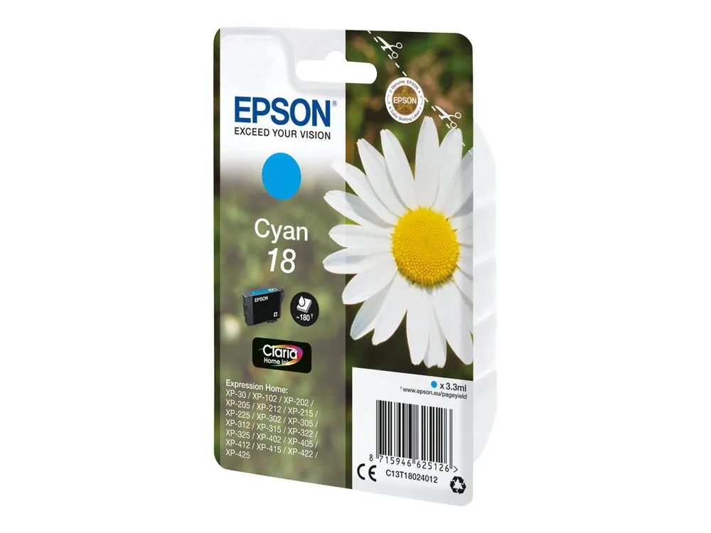 Epson 18 - 3.3 ml - Cyan - original - Blister