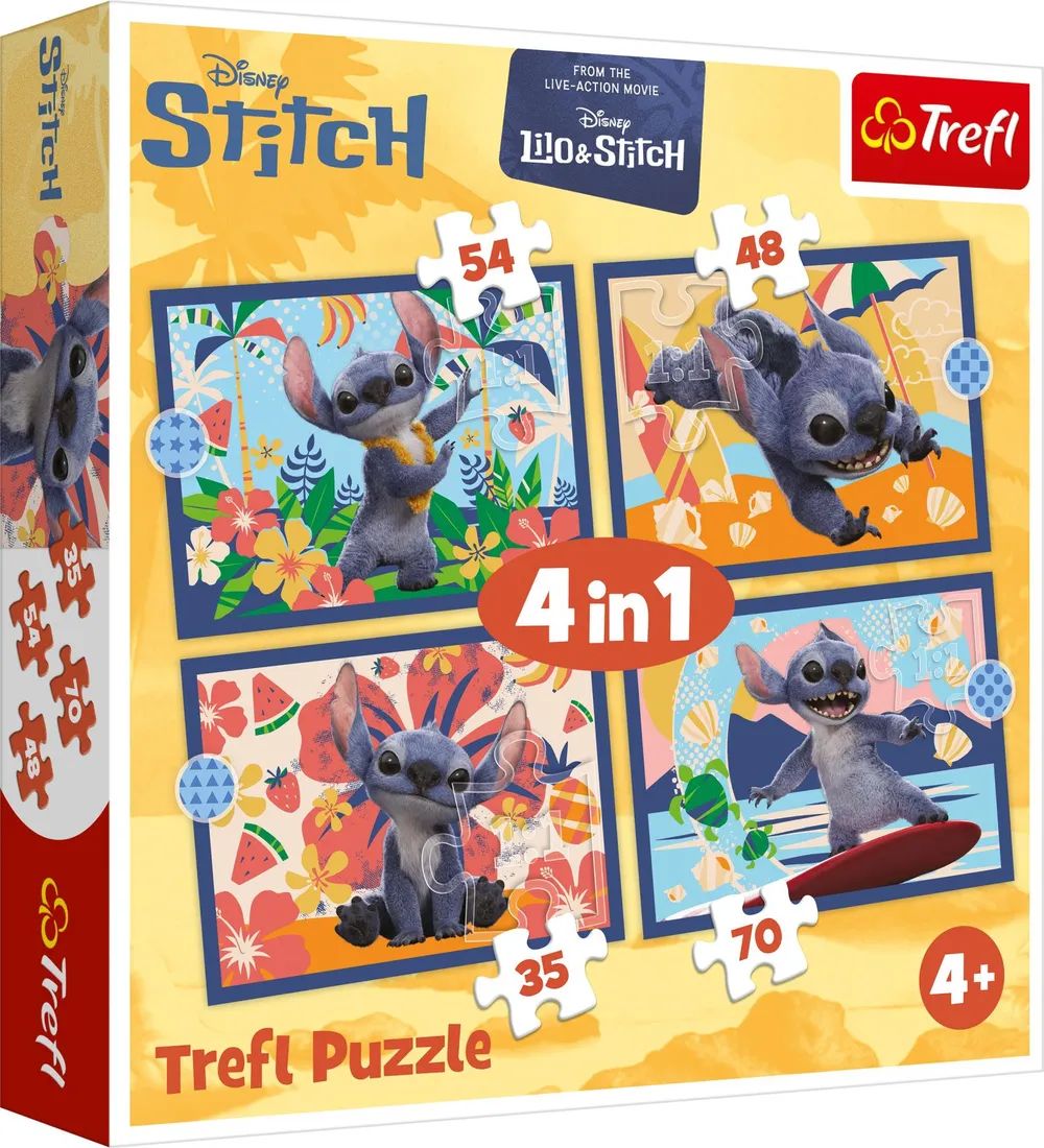 Trefl S.A. 4in1 Puzzle Lilo & Stitch Film