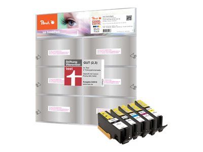 Peach 5er-Pack - XL-Yield - Schwarz, Gelb, Cyan, Magenta, Photo schwarz