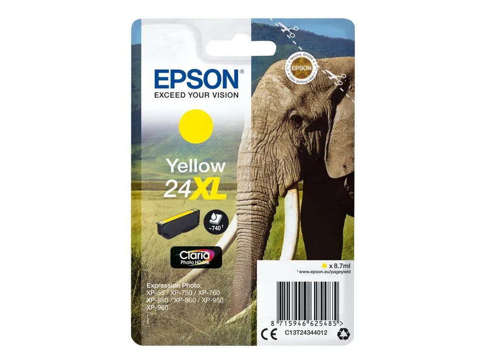 Epson 24XL - 8.7 ml - XL - Gelb - original