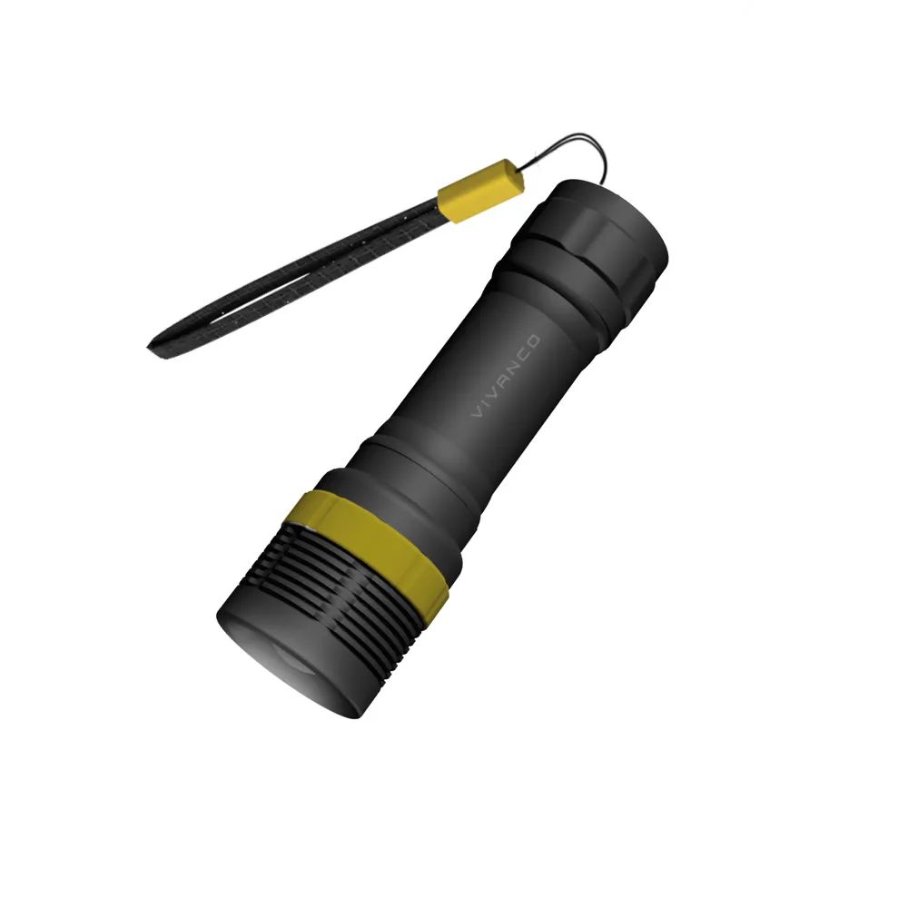 VIVANCO LED Taschenlampe, 1W, 50 lm, 30m Leuchtweite