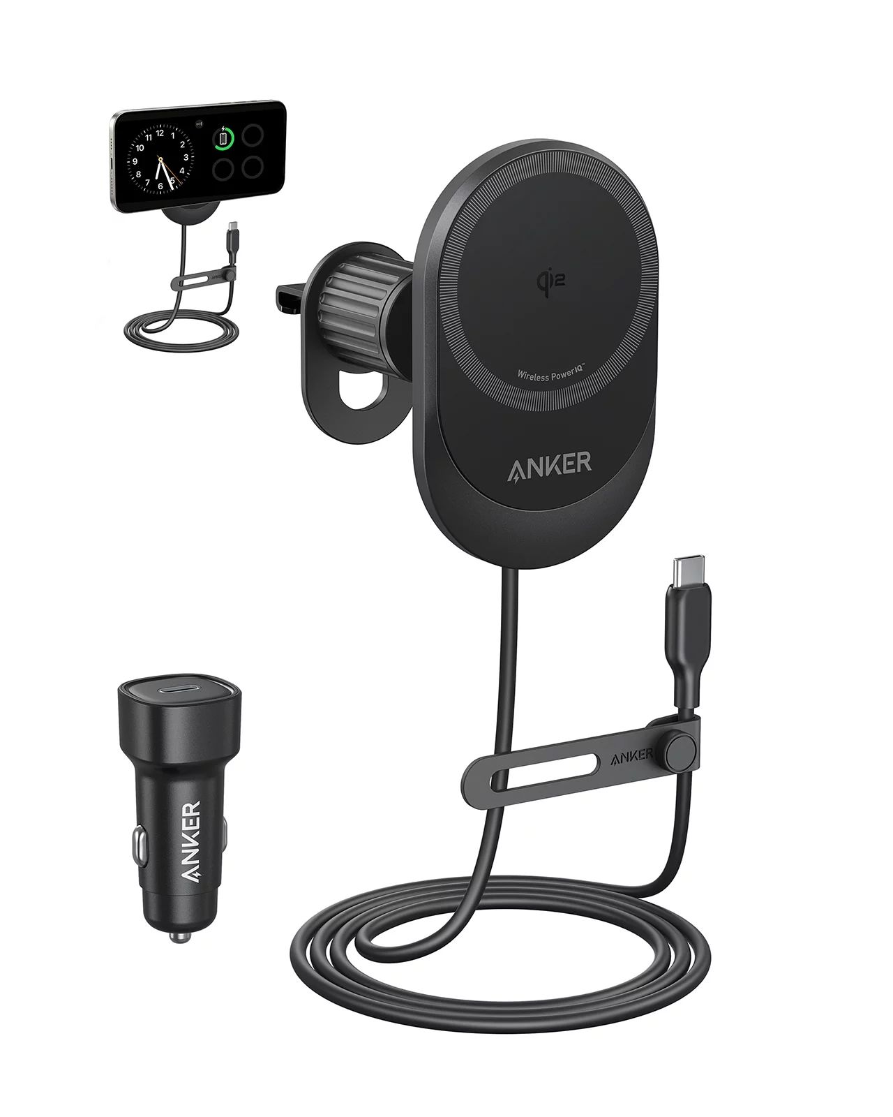 Anker MagGo Magnetic Wireless Car Charger 15W