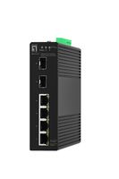 LevelOne Switch 6x GE IGS-2106 2xSFP 4xRJ45 schwarz - Switch - 1 Gbps