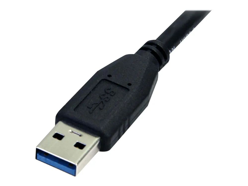 StarTech.com 0,5m USB 3.0 A auf Micro B Kabel - St/St - Schwarz - 50cm SuperSpeed USB 3.0 Anschlusskabel - Stecker / Stecker - USB-Kabel - Micro-USB Typ B (M)
