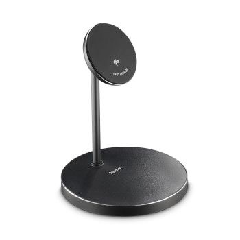 Hama Kabelloses Qi2-Ladegerät, induktiv Schnellladen, Ladestation Stand, 15 W
