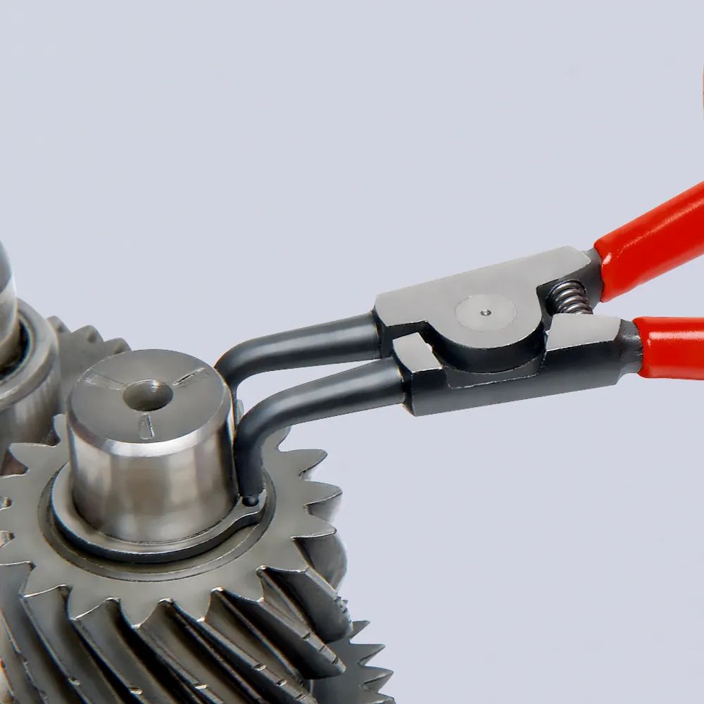 KNIPEX Sicherungsringzange für Außenringe auf Wellen mit Kunststoff überzogen schwarz atramentiert 170 mm