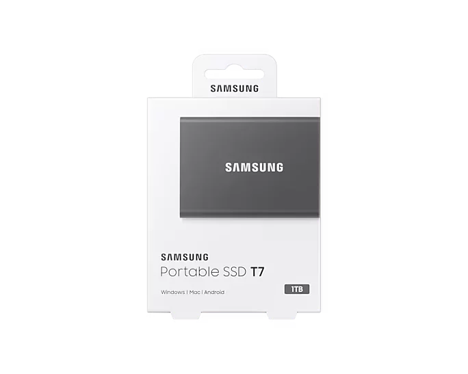 Samsung T7 MU-PC1T0T - SSD - verschlüsselt - 1 TB - extern (tragbar)