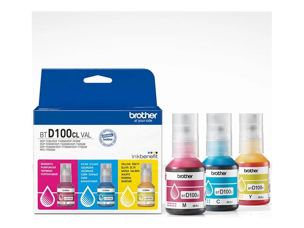Brother BTD100CL Value Pack - 3er-Pack - mit hoher Kapazität