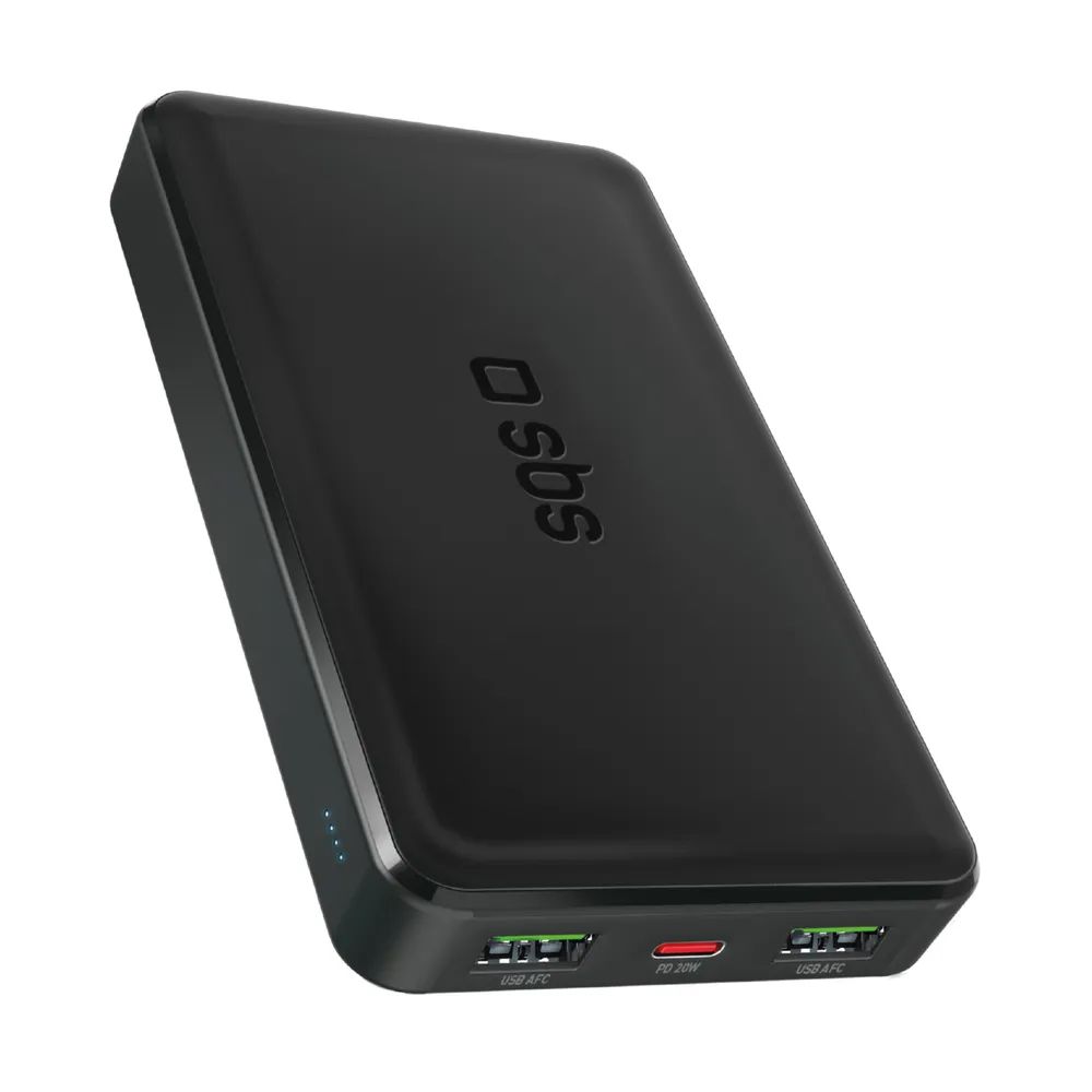 SBS Powerbank 20W PD, 10.000 mAh, 2x USB-A, 1x USB-C PD und 1x Micro-USB