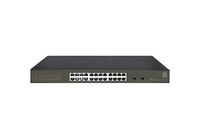LevelOne Hilbert 26-Port Gigabit Smart Lite Switch - 24 x Gigabit RJ45 - 2 x Gigabit SFP - Managed - L2 - Gigabit Ethernet (10/100/1000) - Vollduplex - Rack-Einbau