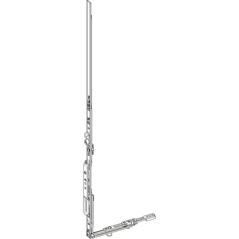 ROTO NX Stulpflügelgetriebe KSR Standard konstant L= 600 mm silber