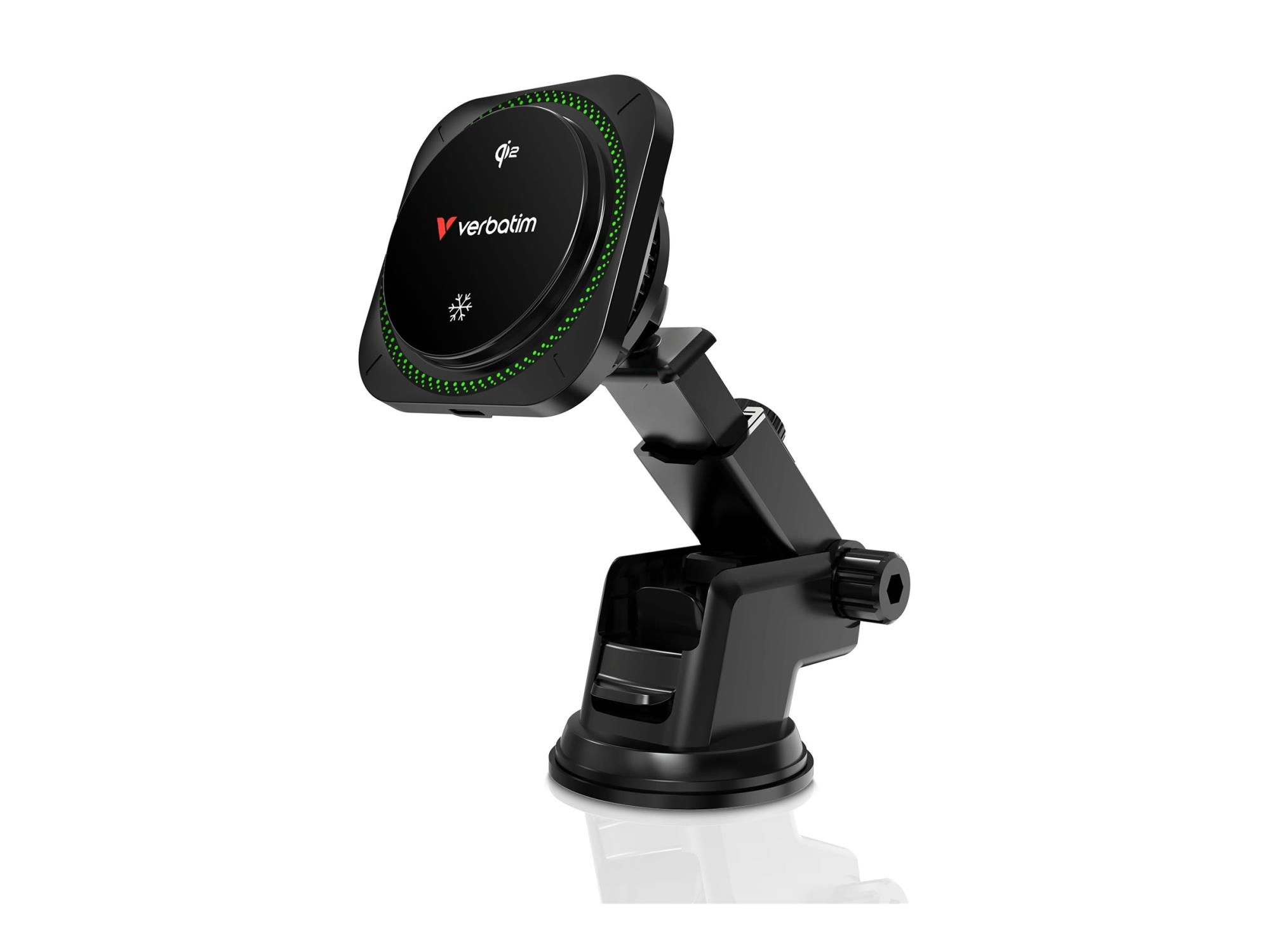 Verbatim Charge ´n´Drive Qi2 Magnetic Wireless Car Charger RGB