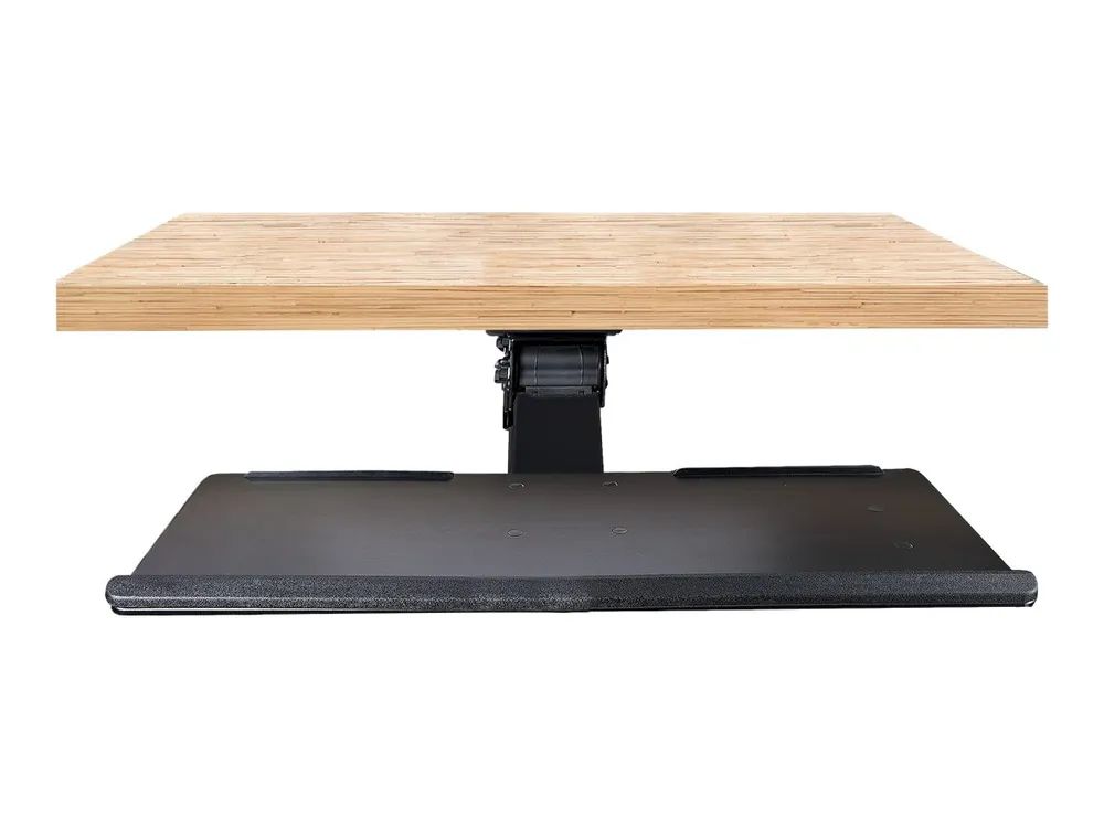 StarTech.com Tastaturablage - Höhenverstellbare Tastatur und Mausablage, 25 x 66 cm - Ergonomische Schreibtisch/Computer Tastaturablage mit Mauspad & Handgelenkauflage - Kipp/Drehfunktion (KBTRAYADJ2)