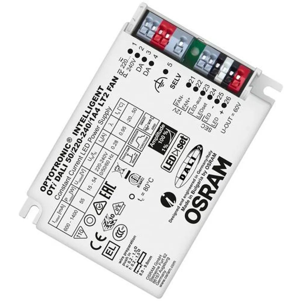 Osram OPTOTRONIC INTELLI 1A4 LT2 FAN / OSRAM OTi DALI 50/220...24 4052899488182