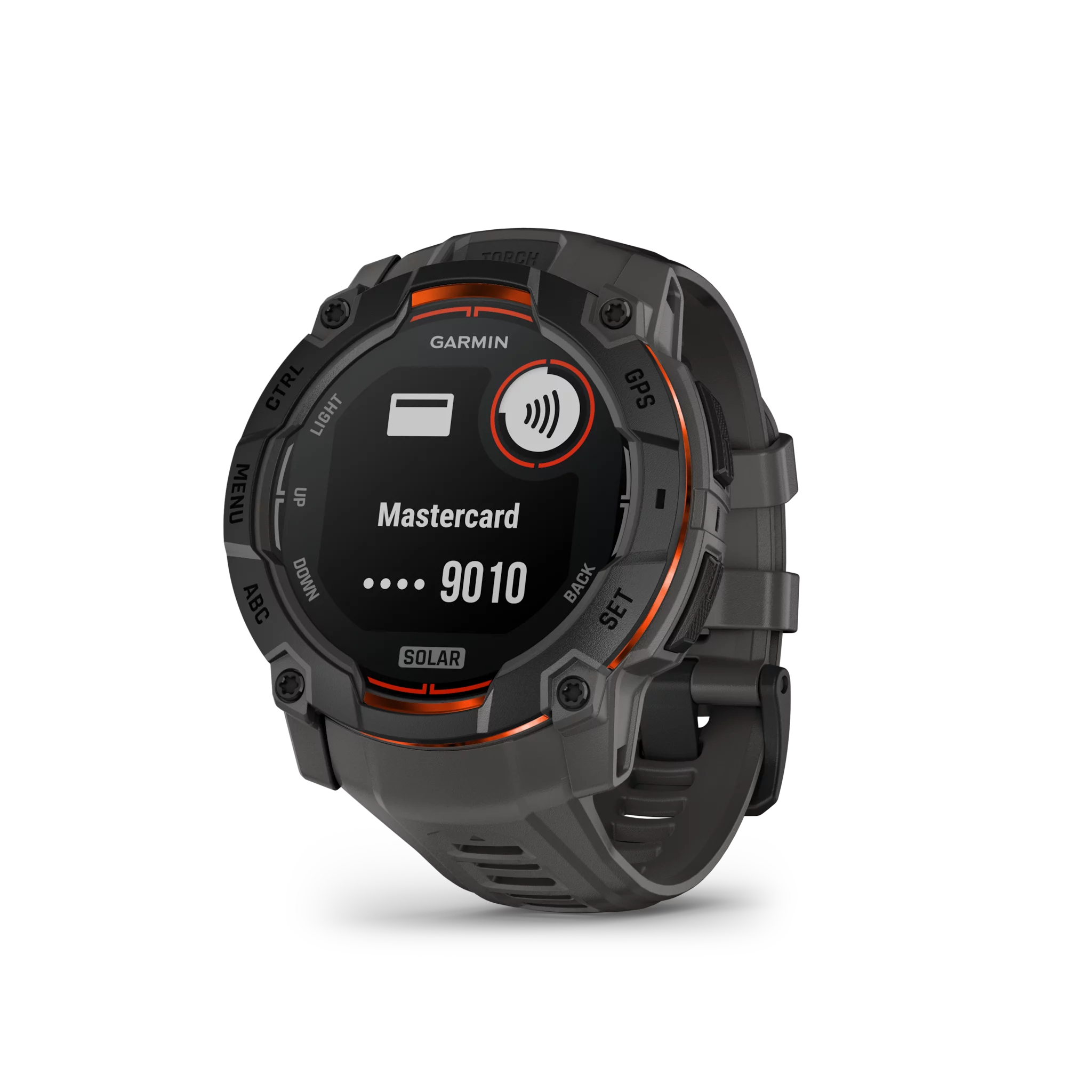 Garmin Instinct 3,50mm,Solar,Black Bezel mit Charcoal Band Open-Box